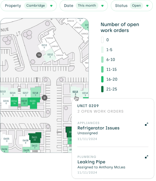 An Engrain map integrated with Appworks Analytics