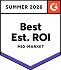 G2 Best Estimated ROI Mid-Market badge for property management