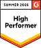 G2 High Performer badge for property management