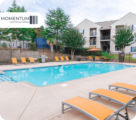 A pool at one of Momentums Communities Properties