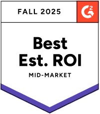 Appworks G2 2025 Fall Award For Property Management Best Estimated ROI Mid-Market ROI