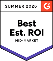 G2 Summer 2026 – Best Est. ROI – Mid-Market