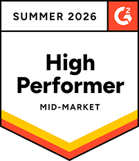 G2 Summer 2026 – High Performer – Mid-Market