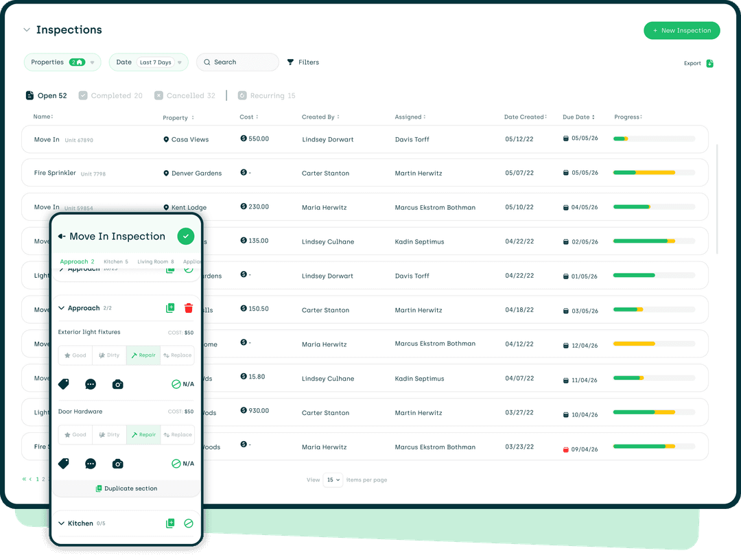 Stream Line Inspection Software Inspections